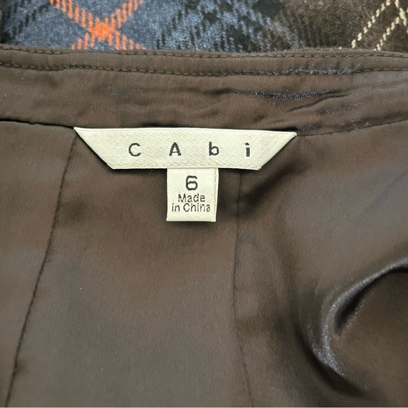 CAbi Women’s Heritage Plaid Pleated Ruffle Hem Preppy Wool Blend Skirt Size 6 - Picture 7 of 11